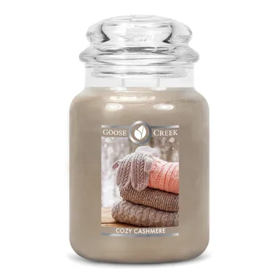 Image de Bougie parfumée en verre avec 2 mèches Goose Creek COZY CASHMERE 680 g