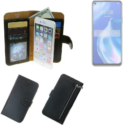 Produktbild von K-S-Trade Schutz Hülle kompatibel mit Huawei P40 lite 5G Klapphülle Case Phone cover Slim Handytasche Handy Hülle schwarz aus Kunstleder (1 Stk)