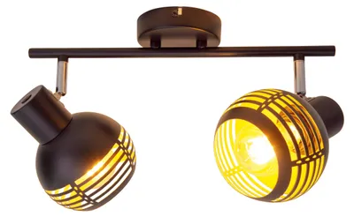 Zdjęcie produktu dla Lampa sufitowa, metal, czarny, L 36 cm