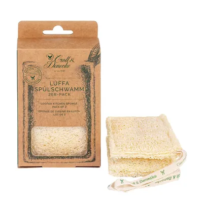 Produktbild von Luffa Spülschwamm 2er-Set, aus 100% Naturfaser, schnelltrocknend & hygienisch