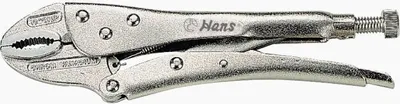 Obrázok produktu pre HANS Zaisťovacie kliešte 1804-10 250 mm chróm-molybdénová oceľ Box