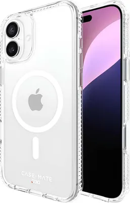 Image de Case-Mate Tough D3O MagSafe - Étui pour iPhone 16 Plus (transparent)
