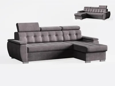 Produktbild von Robin Inspire L Form Ecksofa Universell Links Und Rechts Mit Schlaffunktion Bettkasten Stauraum 240 x 165 x 87 cm Easy Clean Tosaro Graphit