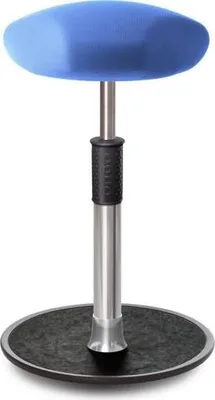 Produktbild von Sitz- Stehhocker Free Tall Triangel Gestrick Hellblau chrom /schwarz.