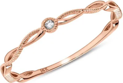 Produktbild von 585er Roségold Ring mit Weißtopas (Größe: 54mm)