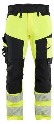 Produktbild von Blakläder High Vis Arbeitshose 4-Wege-Stretch 1124, Farbe:High Vis Gelb/Schwarz, Größe:C64