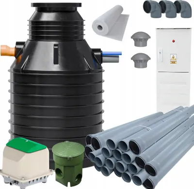 Zdjęcie produktu dla JFC Oczyszczalnia Biologiczna HYDRO H1 2000L | Drenaż 36mb | Kompletny