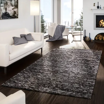 Produktbild von TT Home Teppich Handgemacht Modern Flechtdesign Naturtöne Meliert Braun Creme Größe 160x230 cm