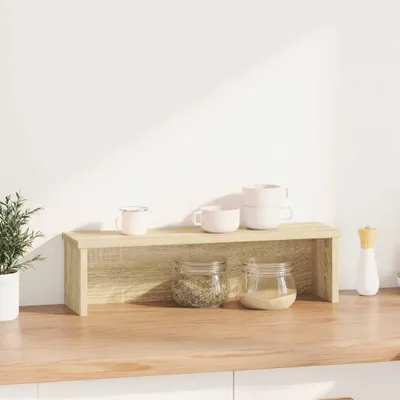 Produktbild von vidaXL Küchenregal Stapelbar Sonoma-Eiche 60x15x16 cm Holzwerkstoff