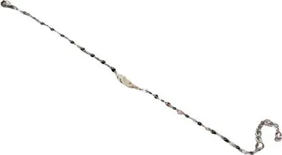 Image de Bracelet Plume Noir Acier Argenté