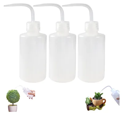 Obrázek produktu pro 3 balení bezpečnostních lahví na mytí, 250 ml plastové lahve na mytí, stlačitelné lahve pro laboratoř na tetování, zahradní rostliny