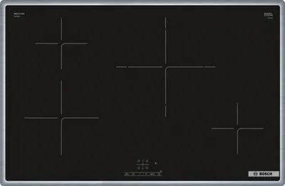 Immagine prodotto di Bosch Serie 4 PIE84KBB5E, Čierna, Na pracovnú dosku, 80 cm, Indukčná varná doska so zónami, Sklokeramická, 4 zona(e)