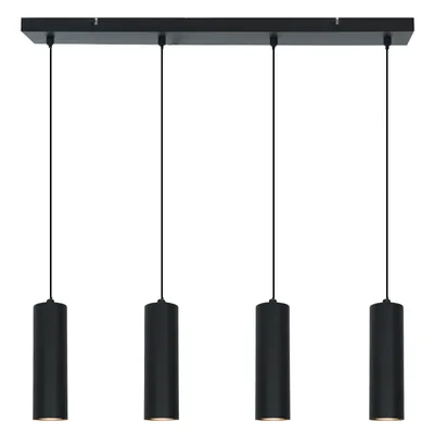 Produktbild von Olucia - CARLOS - Pendelleuchte - Schwarz - 4 Lampen