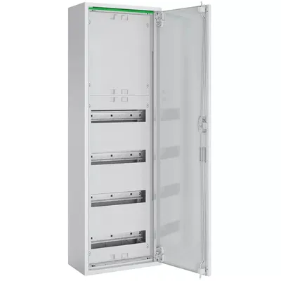 Produktbild von ABN Feldverteiler AP T:160mm mit Volltür 48TE-REG / 24TE-Klemmen 1x6-reihig ABNRM106K02