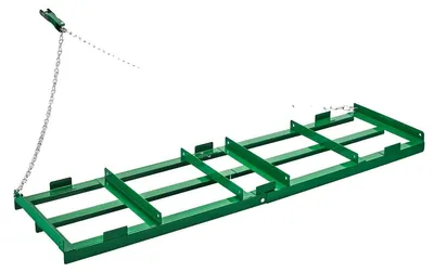 Obrázek produktu pro VEVOR vlečná brána, 1830x500x100 mm, luční vlečná brána s nastavitelnými lištami a řetězem 183 cm, sekačka na trávu, vlečné nářadí pro dvůr