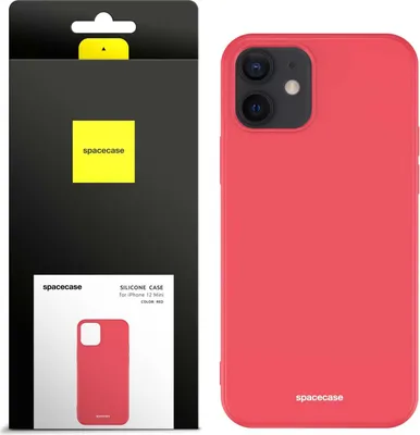 Immagine prodotto di Custodia in silicone SPACECASE Custodia in silicone per iPhone 12 Mini Rosso