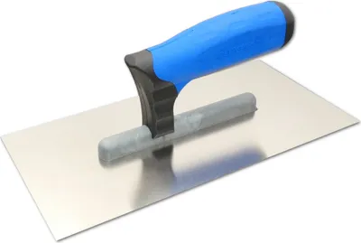 Produktbild von DEWEPRO Glättekelle PROFI 3 mit 2-K-Griff, Edelstahlblatt - 270x130mm