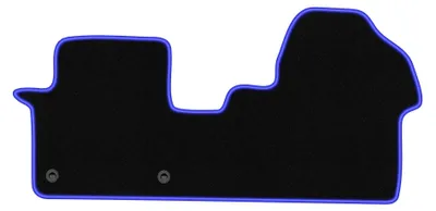 Productafbeelding van Velours automatten voor Toyota ProAce II vanaf 2016 – zwart/blauw, op maat – Wielganizator CARLUX