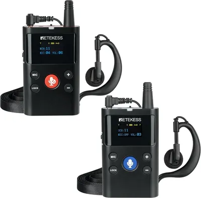 Productafbeelding van Draadloos Communicatiesysteem - Intercom - Tourguide Systeem - Communicatieset