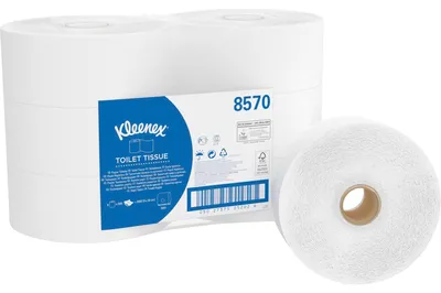 Image de Kleenex Papier hygiénique Jumbo 8570 2 plis ws 500fl. 6 pcs/paquet