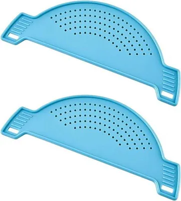 Produktbild von Blaue Silikonkochzangen Set für Pasta und Gemüse