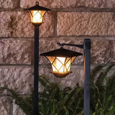 Produktbild von LUMILED 2x Solarleuchte Laterne Garten Solarlampen mit Erdspieß LED Solarlampe außen LED Warmweiß 3000K Solar Gartenleuchte 150cm Wegeleuchten