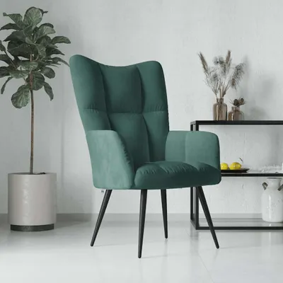 Produktbild von vidaXL Relaxsessel Dunkelgrün Samt