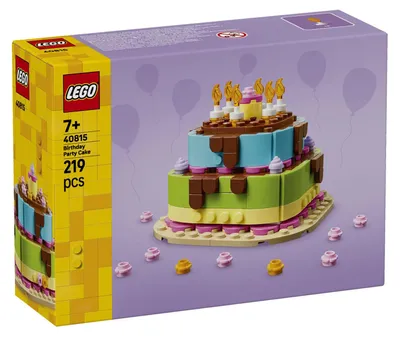 Zdjęcie produktu dla LEGO Iconic Tort na przyjęcie urodzinowe, Zestaw do budowania, 7 lat(a), Plastik, 219 szt., 237 g