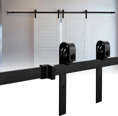 Obrázok produktu pre Jiubiaz Systém posuvných dverí Sada posuvných dverí Posuvné drevené posuvné dvere Pásy-363 cm