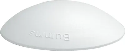 Produktbild von 2 Stück Home Xpert Türstopper, Türpuffer BUMMS, Ø 60 mm Höhe: 15 mm, weiß, aus Kunststoff