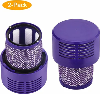 Produktbild von 2 Stück Ersatzteile Filter für Dyson V10 SV12 Staubsauger, Waschbar Filter Zubehör für Dyson V10 Cyclone Absolute / Animal / Total Clean / Motorhead Roboter-Staubsauger, # DY-969082-01