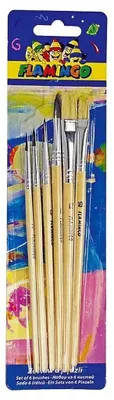 Produktbild von 6er Set Holzbürsten mit Naturborsten