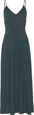Produktbild von LASCANA Maxikleid Cut-Out am Rücken aus leichter We dunkelgrün Größe 34