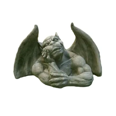 Produktbild von Schöner Gargoyle aus Steinguss Neu Frostfest Witterungsbeständig PO-783