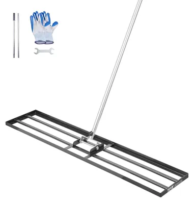 Zdjęcie produktu dla Elzusha - Wyrównywarka do trawnika - Stal węglowa z teleskopową rączką - Długość: 213,5 cm