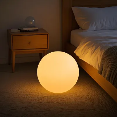 Produktbild von LED Leuchtkugel 40 cm wasserdicht, 13 Farben Partydekoration, Schwimmkugel Pool und Strand und Rasenflächen und Garten
