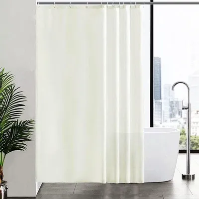 Obrázok produktu pre Famanu záves do sprchy – odolný voči plesniam, vodotesný a umývateľný – béžová farba – 180 x 220 cm