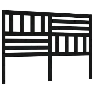 Obrázek produktu pro vidaXL Čelo postele černé 126x4x100 cm Masivní borovicové dřevo
