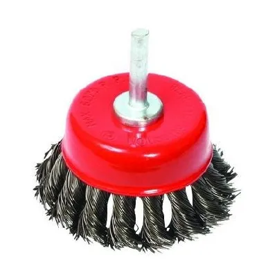 Image de Brosse métallique pour perceuse - fil tressé 65 mm 02140