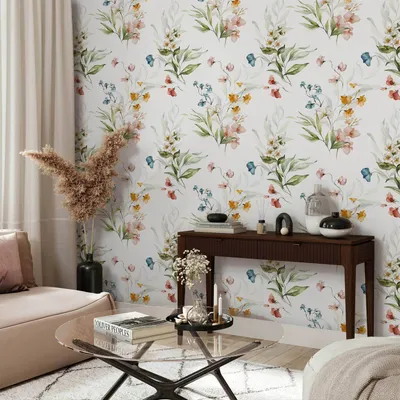 Produktbild von Vlies Tapete - Space in the Meadow 50x1000 cm Blumen b-B-10051-j-a