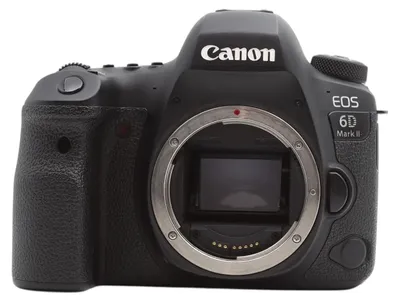 Produktbild von Canon EOS 6D Mark II Gehäuse, 26,2 MP, 6240 x 4160 Pixel, CMOS, Full HD, 685 g, Schwarz