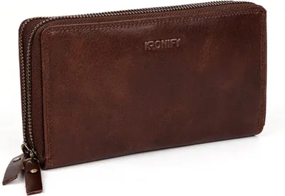 Produktbild von Leder Geldbörse Damen XXL | Echtes Leder Portemonnaie Groß mit Doppeltem Reißverschluss, 29 Kartenfächer, Münzfach,RFID & NFC Schutz,Frauen Geldbeutel