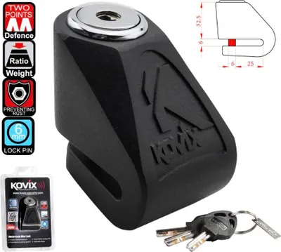 Immagine prodotto di Kovix Kn1 5 Mm Blocco freno a disco Nero Nero Taglia unica