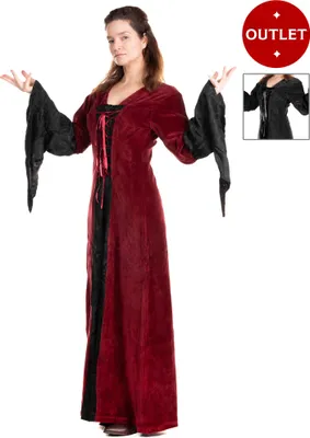 Produktbild von Mittelalter Samtkleid - Elisabeth Farbe: schwarz-rot, Größe: 3XL