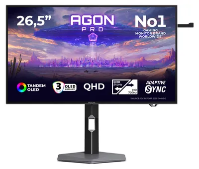 Immagine prodotto di AOC AGP277QKDC Monitor PC 67,3 cm (26.5 pollici) 2560 x 1440 Pixel Grigio