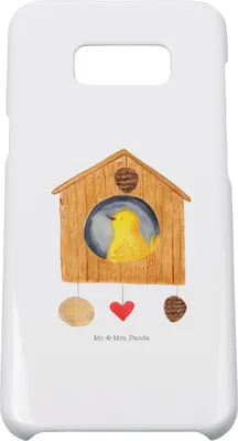 Produktbild von Mr. & Mrs. Panda Samsung Galaxy S8 plus Handyhülle  Vogel Haus - Weiß - Geschenk, Familie, Cover, Wohnung, Zuhause, Castle, Handycover, Vogelhäuschen, Hülle, Handy