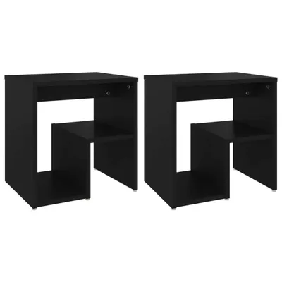 Zdjęcie produktu dla VidaXL 806331, Czarny, Drewno, 400 mm, 300 mm, 400 mm, 2 szt.