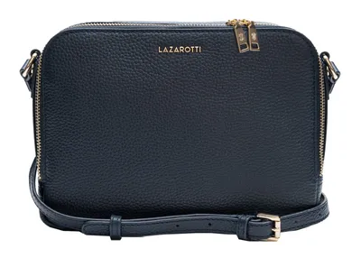 Produktbild von Lazarotti Leder Umhängetasche Schultertasche Bologna Leather Nieva-1 Navy dunkelblau
