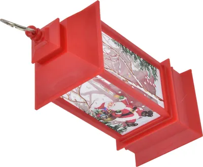 Obrázok produktu pre Vianočná dekorácia na zavesenie, lucerna, prenosná, Santa Claus, LED žiarovka, dekorácia do domácnosti, červená