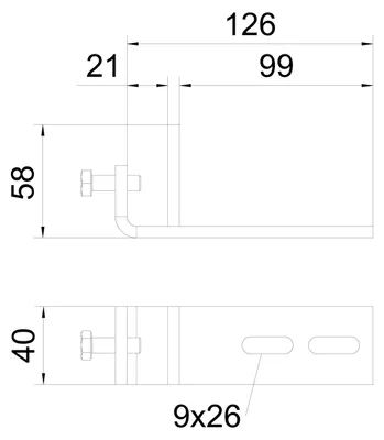 Produktbild von OBO BETTERMANN Befestigungsklemmstück FTK RAL7035 25 Stück